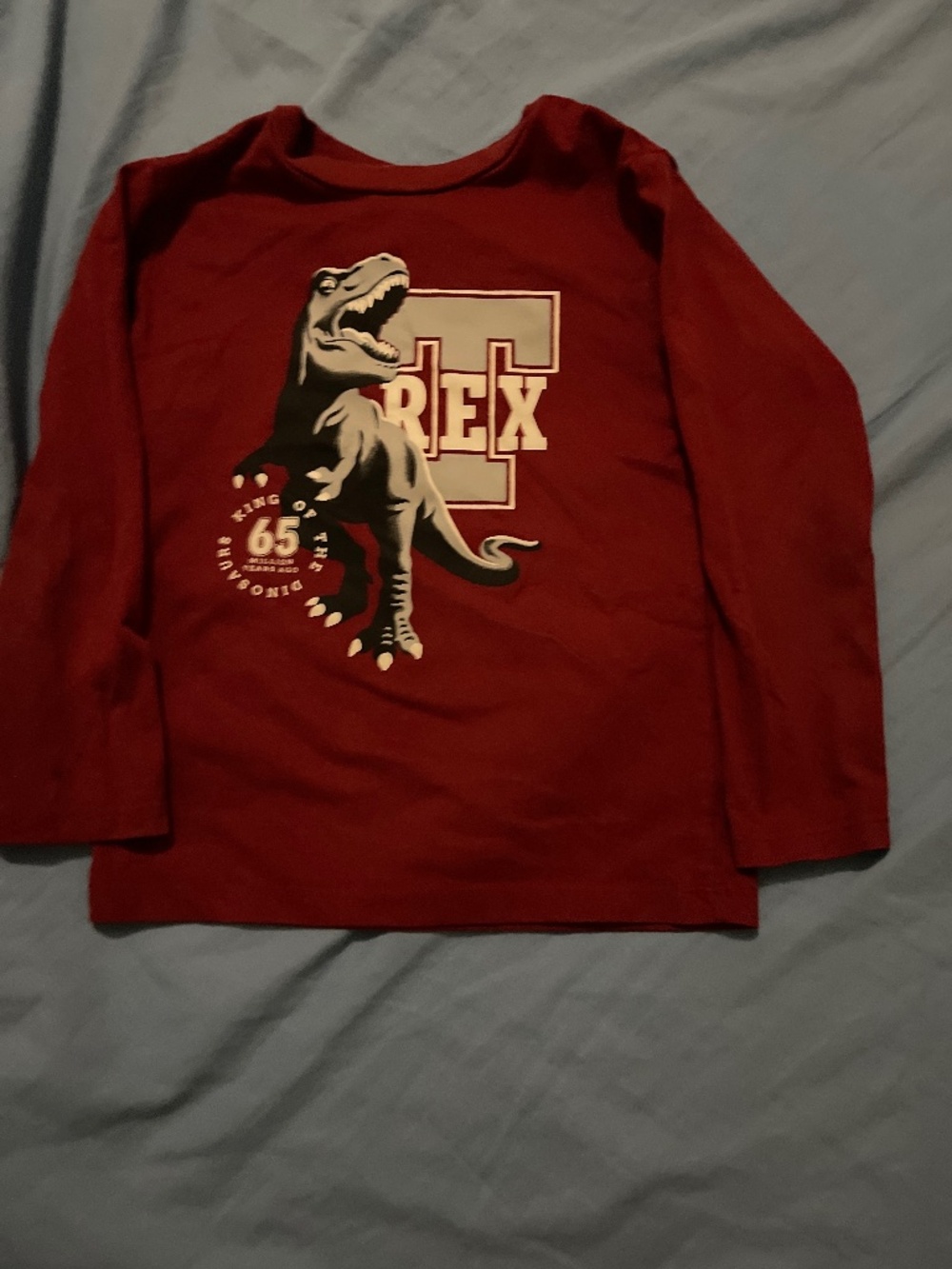 365Kids Unisex Size casual T-Rex long sleeve